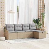  Sjedeća garnitura za vrt 5 kom. Poli ratan Bež 231 x 117 x 85 cm | Shoptok.si