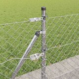  Ograde od lanca s betonskom podlogom 10 x 0,4 m Pocinčani čelik | shoptok.hr