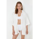 Trendyol White Woven Muslin Shirt Cene