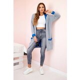 Kesi Two-tone cape with hood purple-blue+gray | shoptok.hr