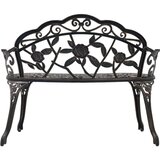 Bistro klupa 100 cm brončana od lijevanog aluminija | shoptok.hr