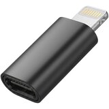 Blue Star USB-C v Lightning Pretvornik Adapter za iPhone in iPad, Črna, (5000276706) | Shoptok.si