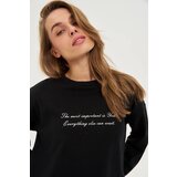 Marisse WOMEN'S SWEATSHIRT Z-BL-4805 BLACK Cene