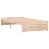  Okvir za krevet od masivnog drva 75 x 190 cm jednokrevetni | shoptok.hr