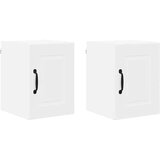  Stenska kuhinjska omarica s polico 2 pcs Bela 30 x 31 x 40 cm | Shoptok.si