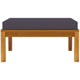  Tabure s tamnosivim jastukom od masivnog bagremovog drva | shoptok.hr