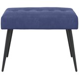  Klupa s gumbastim tkanjem Policijska plava 60 x 40 x 45 cm | shoptok.hr