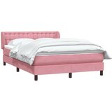 Box Spring krevet s madracem ružičasti 160x220 cm baršun | shoptok.hr