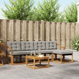 Set vanjskih sofa 6 kom. Prirodna i svjetlosiva | shoptok.hr