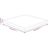  Četvrtasta stolna ploča 50x50x4 cm netretirana hrastovina | shoptok.hr