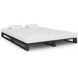  Posteljni okvir iz palet siva trdna borovina 140x200 cm | Shoptok.si