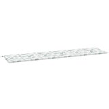 vidaXL Blazina za vrtno klop vzorec listov 200x50x4 cm tkanina, (20657746) | Shoptok.si