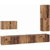 vidaXL Komplet TV omaric s predalom 4 pcs Star les Konstruiran les, (5000132748) | Shoptok.si