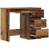 vidaXL Pisalna miza Old Wood 90x45x76 cm Inženirski les | Shoptok.si