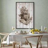  Slika - Pensive Cupid (1 Part) Vertical 80x120 U crnom drvenom okviru | shoptok.hr
