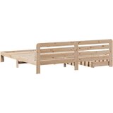  Okvir kreveta bez madraca 200 x 200 cm od masivne borovine | shoptok.hr