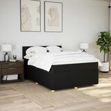  Krevet s oprugama i madracem crni 160x200 cm od tkanine | shoptok.hr