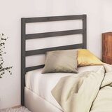  Uzglavlje za krevet sivo 95 x 4 x 100 cm od masivne borovine | shoptok.hr