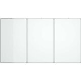  Magnetna bijela ploča sklopiva 150 x 100 x 1,7 cm aluminijska | shoptok.hr