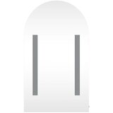 Kupaonski ormarić s ogledalom LED lučni sivi 42 x 13 x 70 cm | shoptok.hr