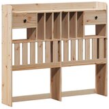 vidaXL Knjižna postelja brez vzmetnice 135x190 cm trdna borovina | Shoptok.si