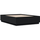  Okvir za krevet s LED svjetlima crni 120 x 190 cm drveni | Eponuda.com