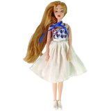  Lutka za igru Emily s dugom smeđom kosom i crnim čizmama - 30 cm | shoptok.hr