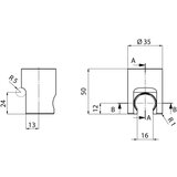 Sapho Mat crni mjedeni držač za tuš glavu ø 3,5 cm – | shoptok.hr