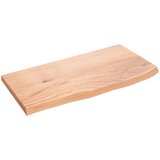  Zidna polica svjetlosmeđa 60 x 30 x 2 cm od obrađene hrastovine | shoptok.hr