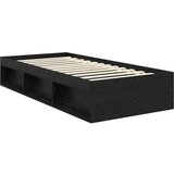  Okvir za krevet Crna 100 x 200 cm Čvrsto borovo drvo | shoptok.hr