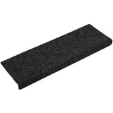 vidaXL Samolepilne podloge za stopnice 30 kosov črna 65x21x4 cm | Shoptok.si