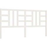Maison Chic posteljno vzglavje - vzglavna omarica - nočna omarica belo 206x4x100 cm trdna borovina, (21705569) Cene