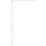 vidaXL Pregrada za tuš srebrna 115x195 cm prozorno ESG steklo | Shoptok.si