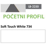 AGT profil Zidni MDF Početni LB-2250-A Soft Touch White (734) 2800x115x12mm ( 026-092 ) Cene
