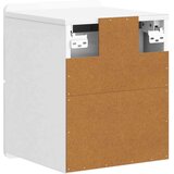  Stenski nočni omarici Bela visok sijaj 33 x 34,5 x 43 cm, (5000209461) | Shoptok.si