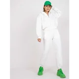 Fashion Hunters Basic white sweatshirt set with pockets