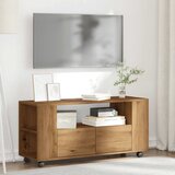 TV ormarić s kotačićima Artisan hrast 102x34,5x43 cm | Eponuda.com