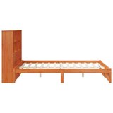 Krevet s okvirom i spremnikom s uzglavljem Vosak Smeđa - Vosak smeđa 140 x 190 cm | shoptok.hr