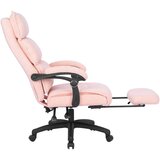 CARRYHOME DIREKTORSKI STOL kovina, umetna masa, tekstil roza | Shoptok.si