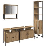  Set namještaja za kupaonicu 4 kom. Umjetnički hrast | shoptok.hr