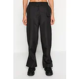 Trendyol Snap Detailed Parachute Sports Trousers in Black