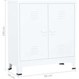 vidaXL Industrijski ormarić za spise bijeli 90 x 40 x 100 cm čelični | shoptok.hr
