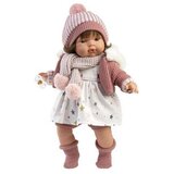  Llorens: Lola 38 cm jokajoča dojenček s cucljem in pleteno kapico | Shoptok.si