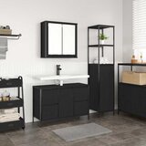  Set namještaja za kupaonicu s ladicama 2 pcs Crni hrast | shoptok.hr