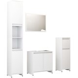  4-dijelni set kupaonskog namještaja bijeli konstruirano drvo | shoptok.hr
