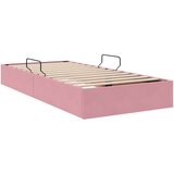  Ottomanska Okvir za krevet s pohranom s pohranom Baršun - Ružičasta 90 x 200 cm | shoptok.hr