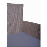 Garden Pleasure Temno rjava vrtna jedilna garnitura iz umetnega ratana za 2 osebi Dakota – | Shoptok.si