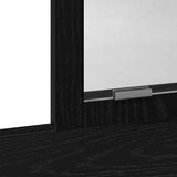  Toaletna stolica Crni hrast MDF i staklo 79 x 41 x 140 cm | shoptok.hr
