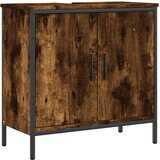 The Living Store Omarica za umivalnik dimljeni hrast 60x30x60 cm inženirski les - Kopalniška Omarica Za Umivalnik, (21442151) | Shoptok.si