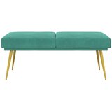  Klupa s dvostrukim slojem Tirkizna 120 x 45 x 46 cm Baršun | shoptok.hr